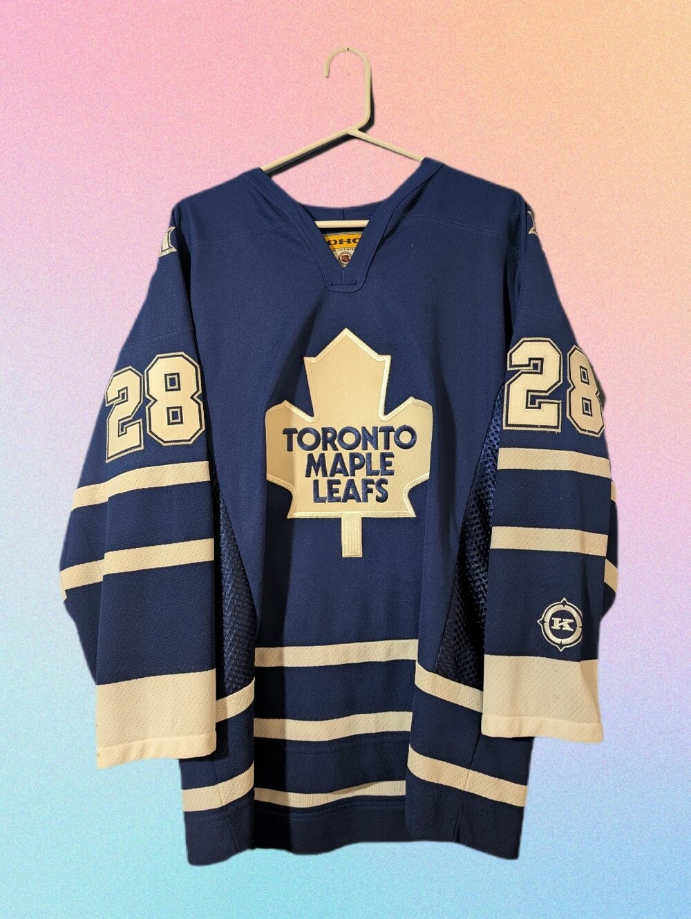 Vintage Rare KOHO Tie Domi Toronto Maple Leafs Jersey – 1990s – Men’s Medium